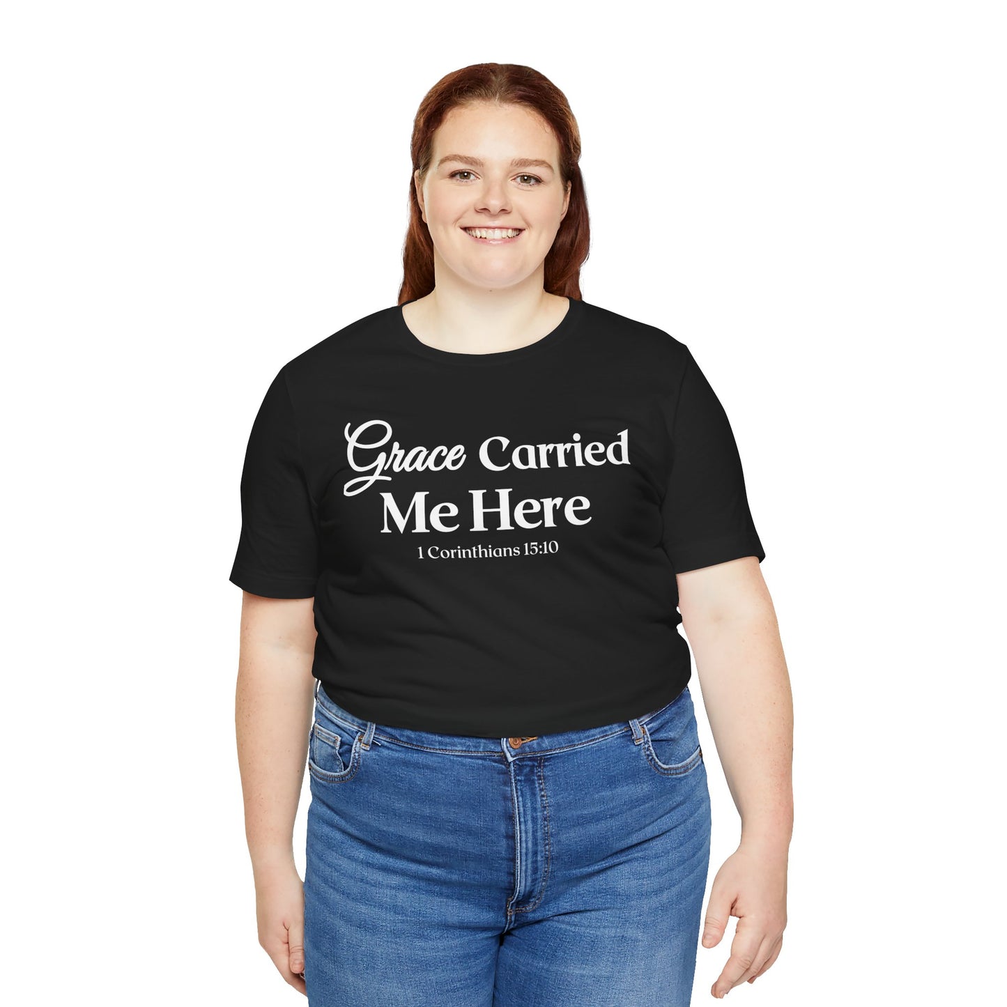 Grace Carried Me Here Tee - Inspirational Christian Shirt