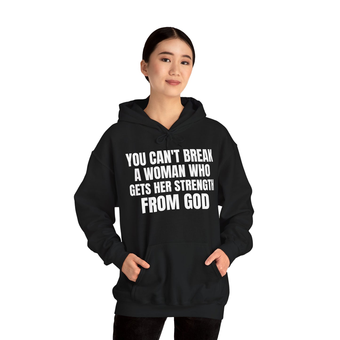 Empowering Faith Hoodie - with Inspirational Quote