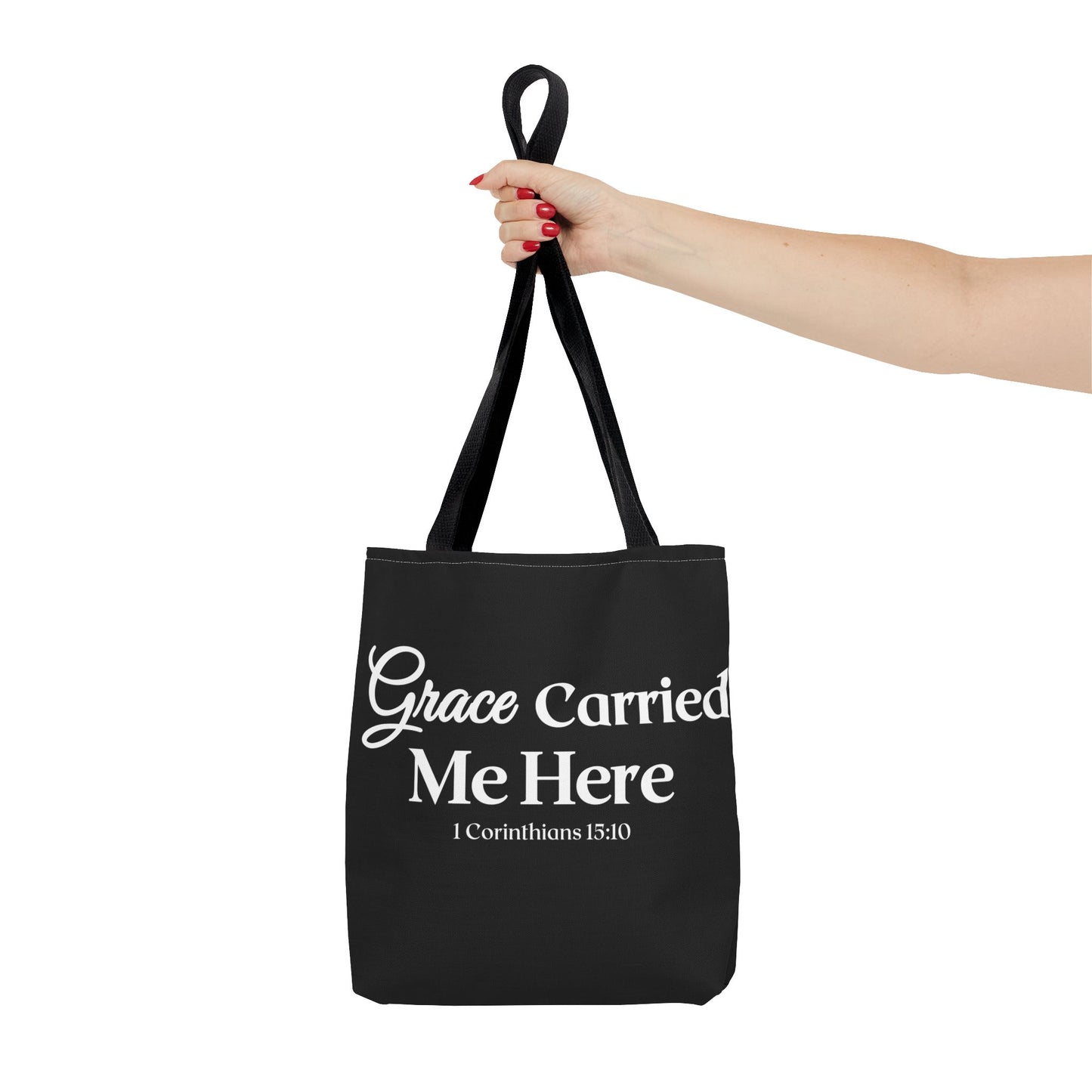 Faith-Inspired Tote Bag - "Grace Carried Me Here"