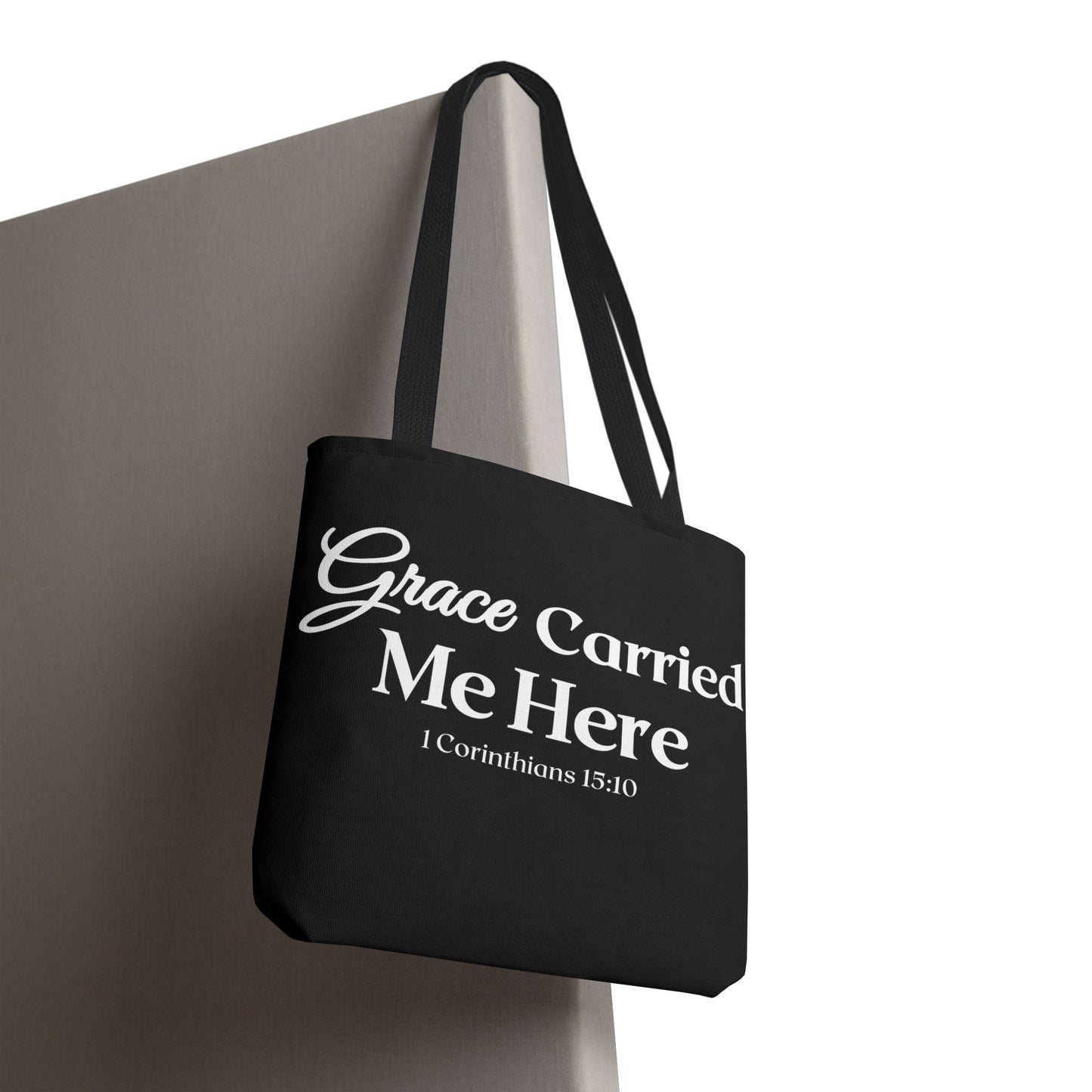 Faith-Inspired Tote Bag - "Grace Carried Me Here"