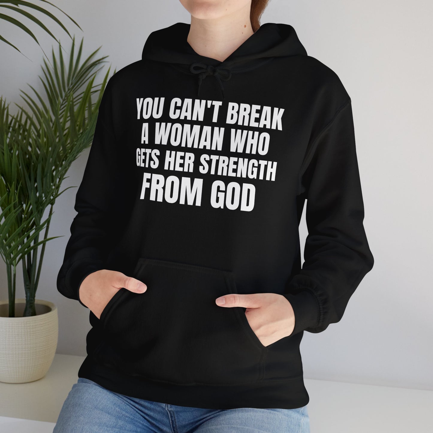 Empowering Faith Hoodie - with Inspirational Quote