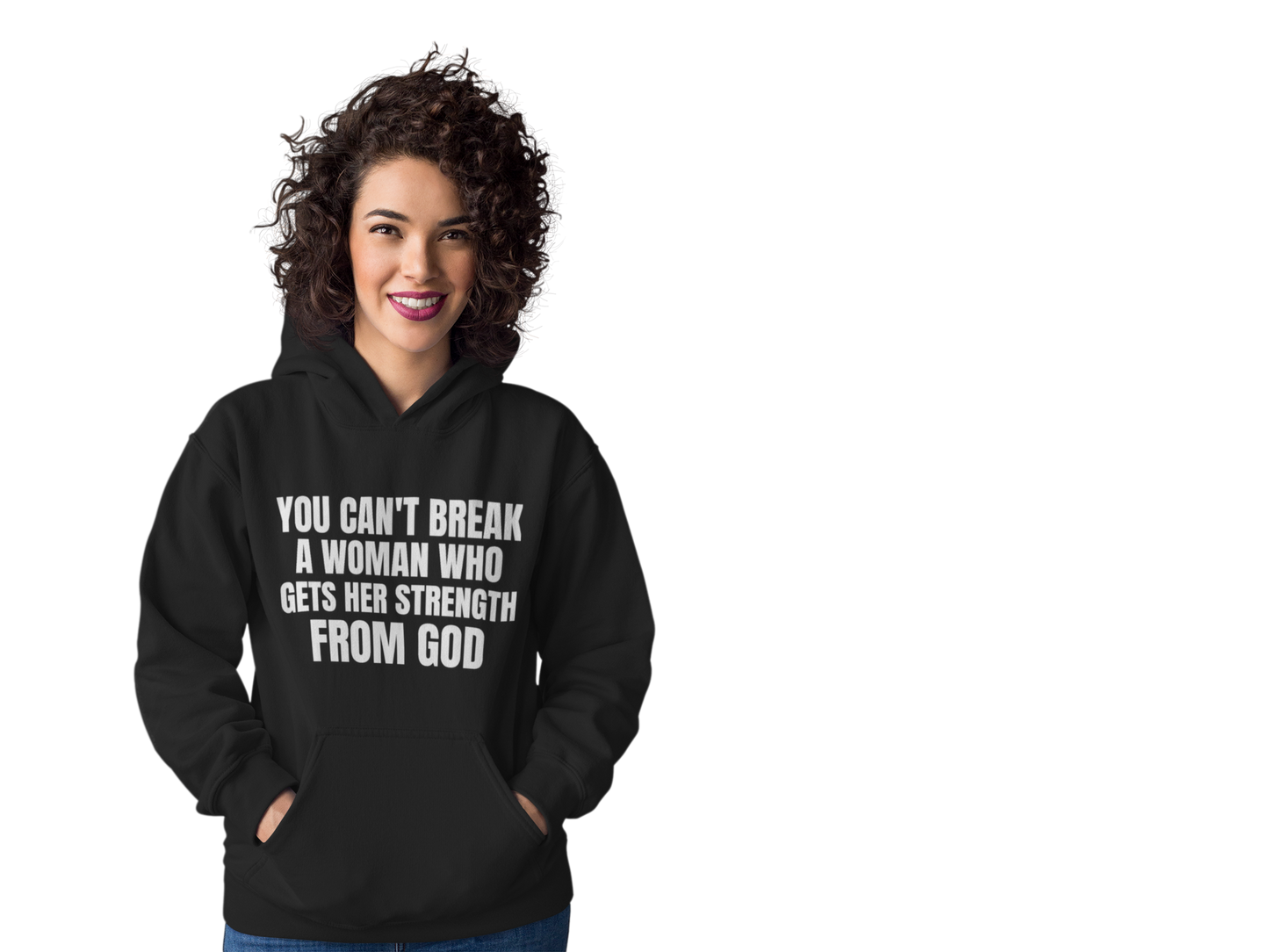 Empowering Faith Hoodie - with Inspirational Quote