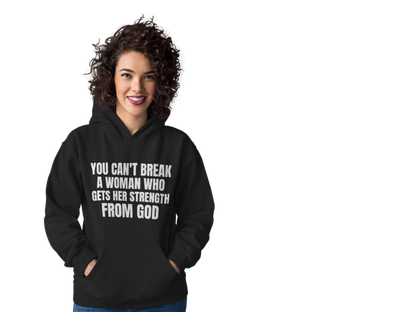 Empowering Faith Hoodie - with Inspirational Quote