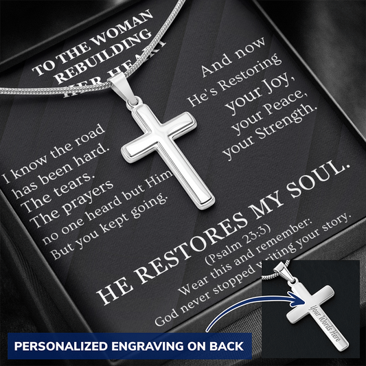 He Restores My Soul - Cross Necklaces