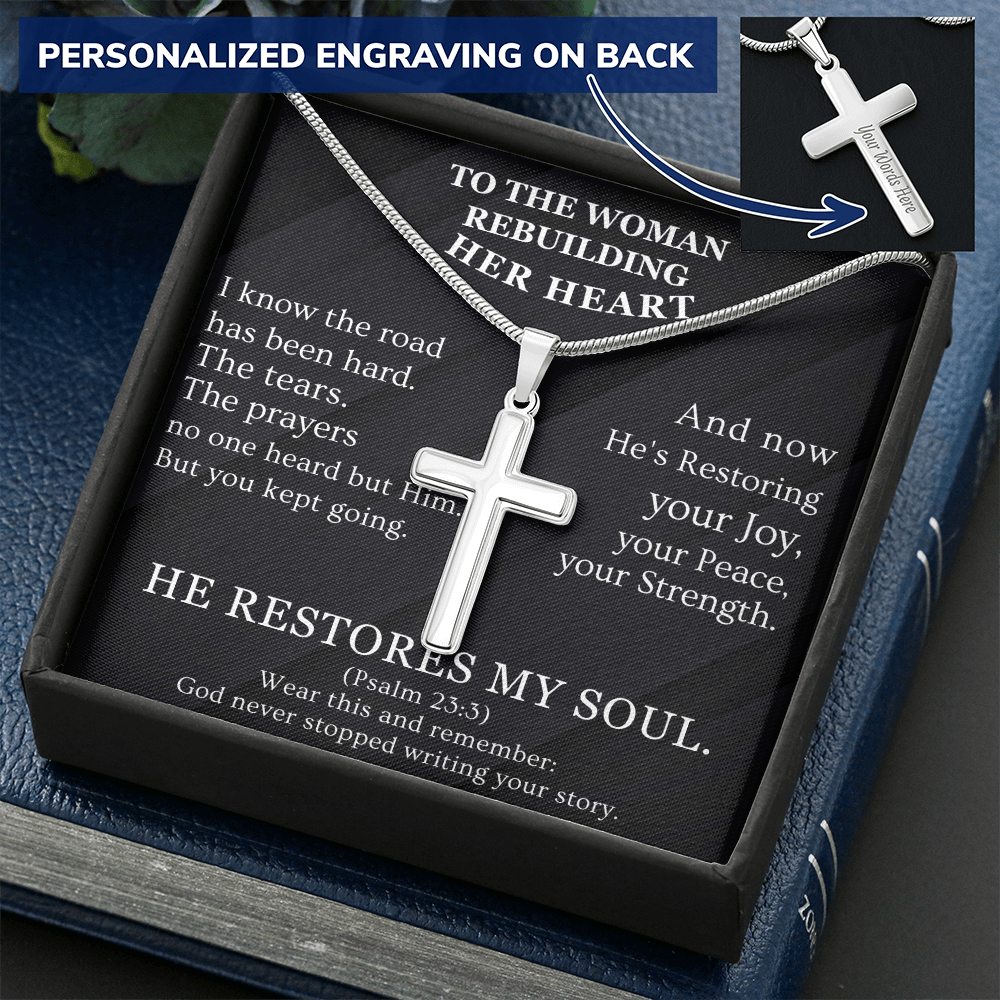 He Restores My Soul - Cross Necklaces