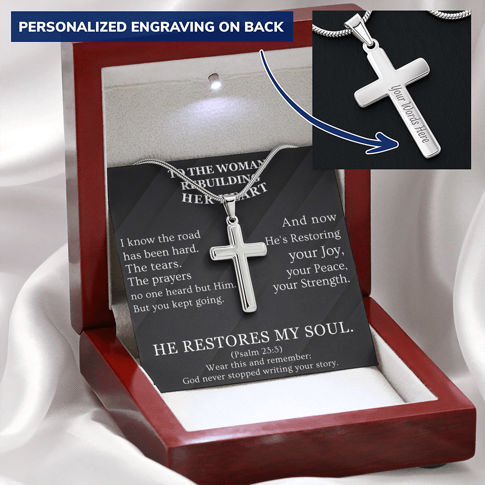 He Restores My Soul - Cross Necklaces