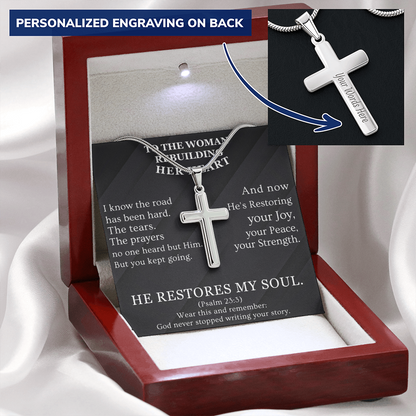 He Restores My Soul - Cross Necklaces