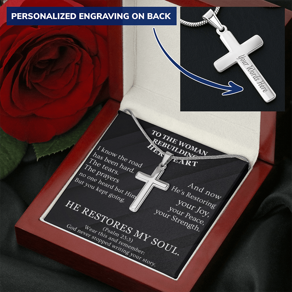 He Restores My Soul - Cross Necklaces