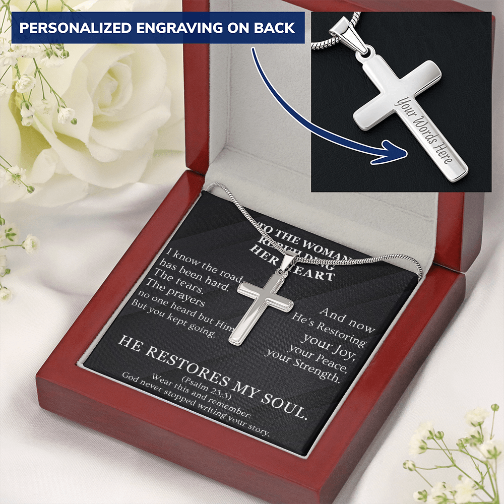 He Restores My Soul - Cross Necklaces