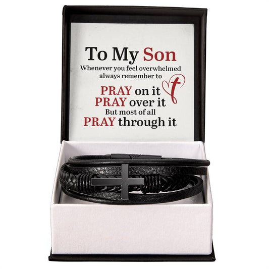 Pray through it my Son - Faith Bracelet